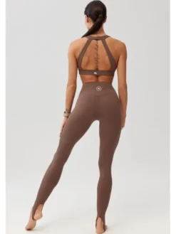 ROUGH RADICAL Legginsy LIVI LONG Brązowy Slim Fit