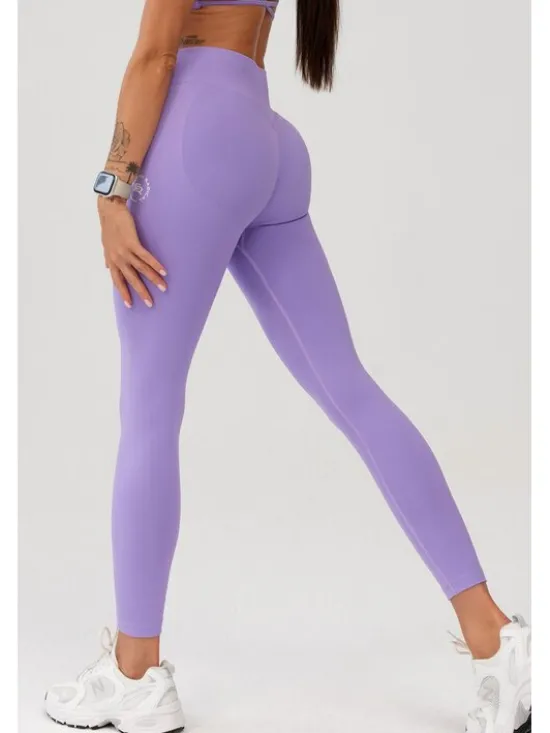ROUGH RADICAL Legginsy SEAMLESS GLOW LONG Fioletowy Slim Fit