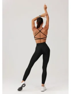 ROUGH RADICAL Legginsy SEAMLESS GLOW LONG Czarny Slim Fit
