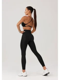 ROUGH RADICAL Legginsy SEAMLESS GLOW LONG Czarny Slim Fit