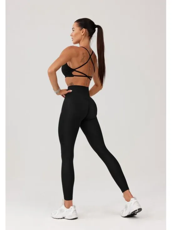 ROUGH RADICAL Legginsy SEAMLESS GLOW LONG Czarny Slim Fit