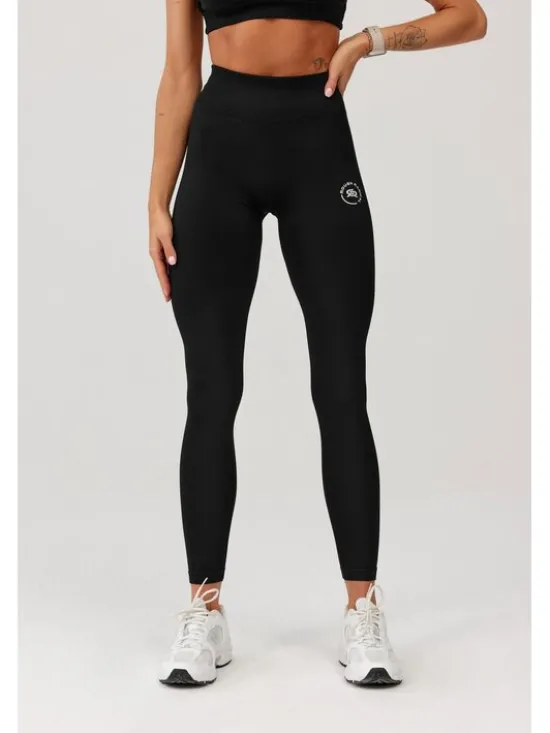 ROUGH RADICAL Legginsy SEAMLESS GLOW LONG Czarny Slim Fit