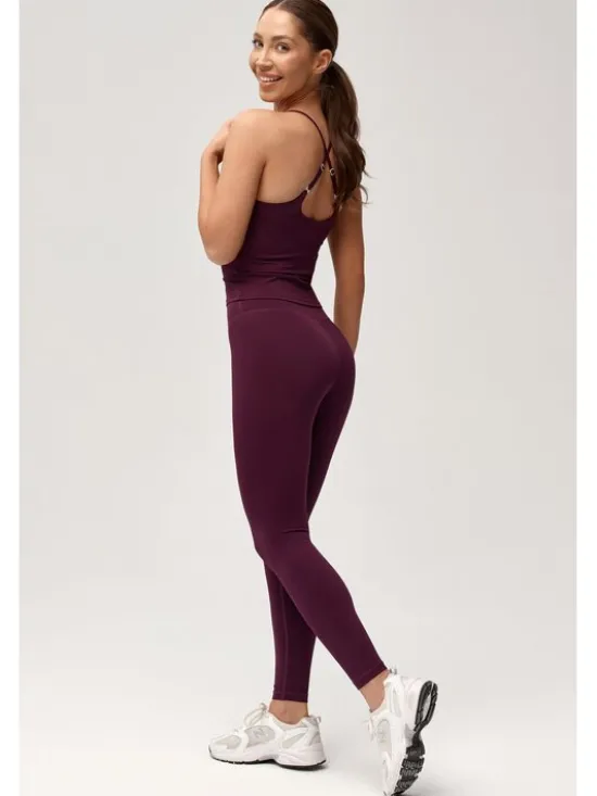 ROUGH RADICAL Legginsy SOHO LONG Fioletowy Slim Fit
