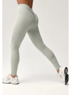 ROUGH RADICAL Legginsy ZOYA PUSH-UP Zielony jasny Slim Fit
