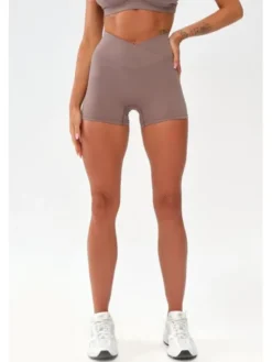 ROUGH RADICAL Szorty sportowe MOCHA ACTIVE SHORTS Beżowy Slim Fit