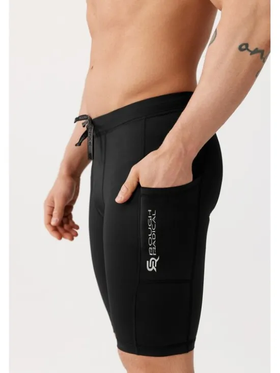 ROUGH RADICAL Szorty sportowe FLY TECH SHORTS Czarny Slim Fit