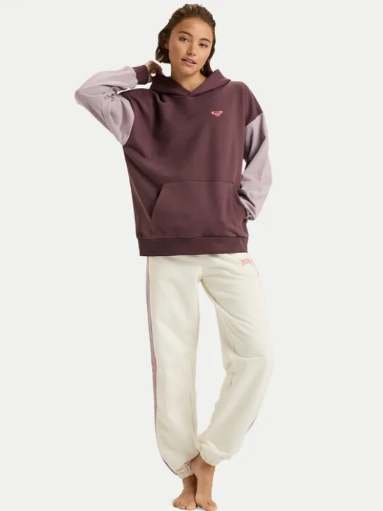 Roxy Bluza Essential Energy ERJFT05009 Bordowy Regular Fit
