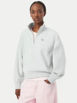 Roxy Bluza Everfree ERJFT05137 Szary Regular Fit