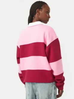 Roxy Bluza Lineup ERJFT05113 Różowy Oversize