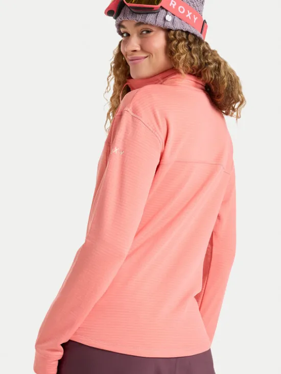 Roxy Bluza techniczna Vertere Full Zip ERJFT04974 Pomarańczowy Regular Fit