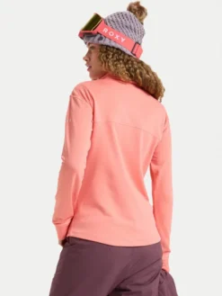 Roxy Bluza techniczna Vertere Full Zip ERJFT04974 Pomarańczowy Regular Fit