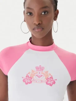 Roxy Koszulka do pływania ERJWR03937 Biały