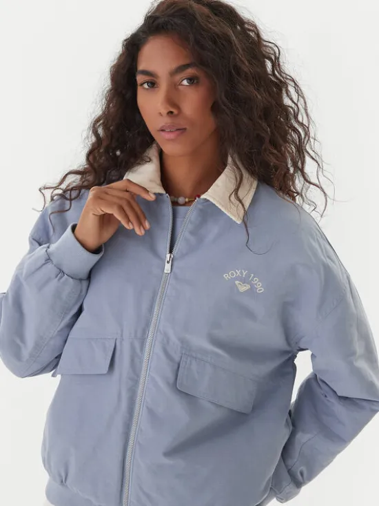 Roxy Kurtka przejściowa ERJJK03672 Niebieski Regular Fit