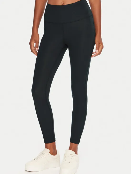 Roxy Legginsy Heart Into It Ankle ERJNP03690 Czarny Slim Fit
