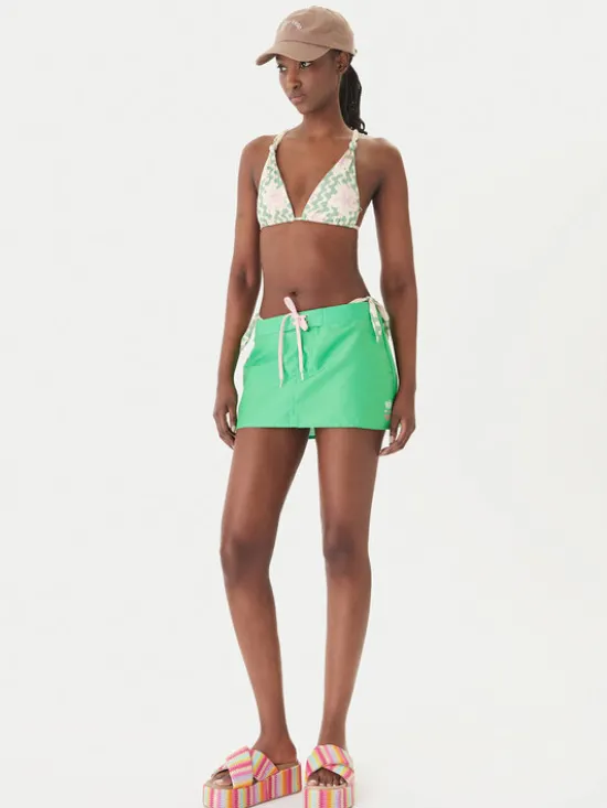 Roxy Spódnica mini Juicy ERJBS03351 Zielony Regular Fit