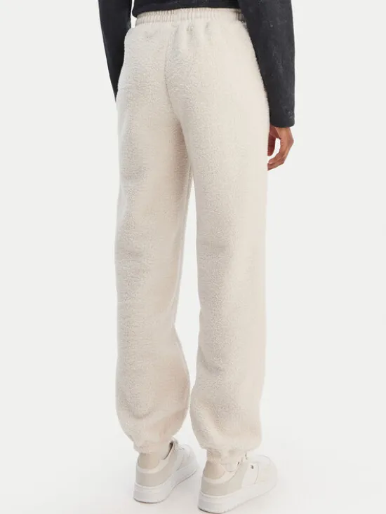 Roxy Spodnie dresowe Waves Of Warmths ERJNP03674 Écru Regular Fit