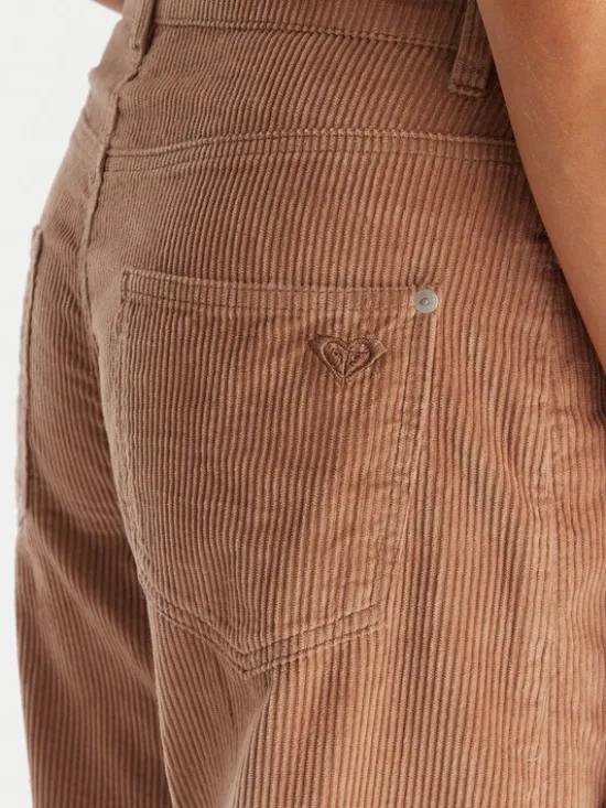 Roxy Spodnie materiałowe ERJNP03678 Brązowy Regular Fit