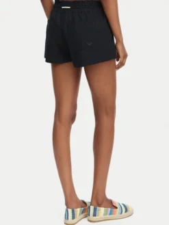 Roxy Szorty materiałowe Oceanside ARJNS03007 Czarny Regular Fit