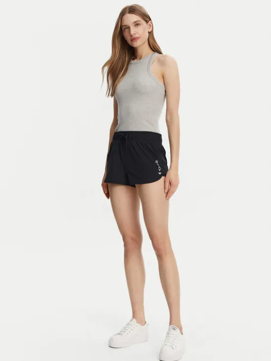 Roxy Szorty sportowe ERJBS03298 Czarny Regular Fit