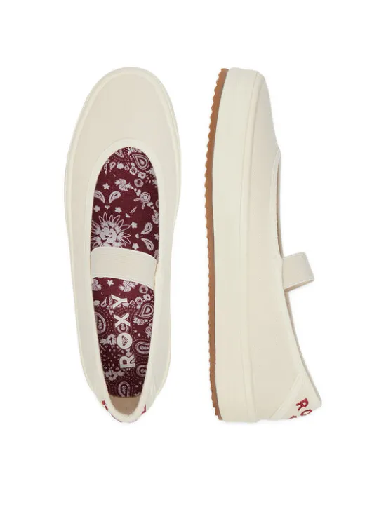 Roxy Tenisówki CWBEOB-HRY25626-1 Écru