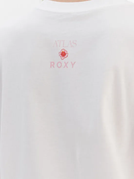 Roxy T-Shirt ERJZT05899 Biały Regular Fit