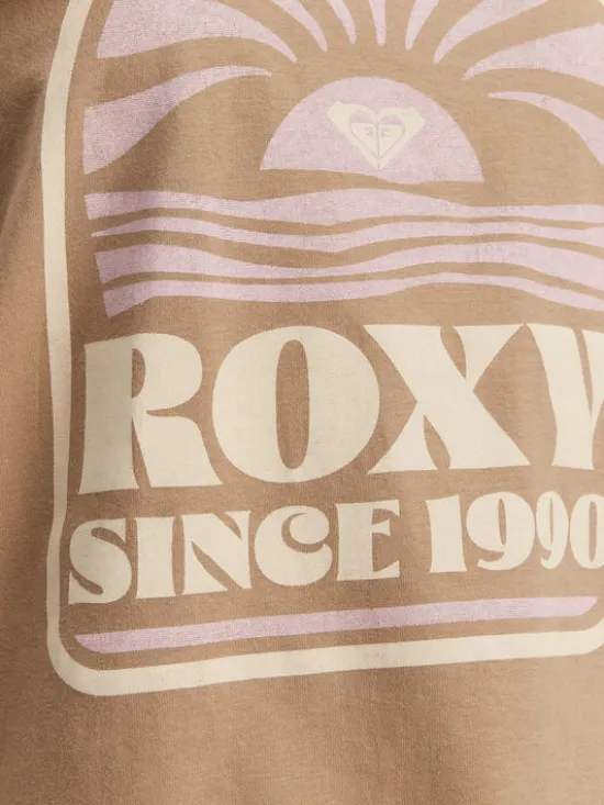 Roxy T-Shirt ERJZT05912 Brązowy Regular Fit