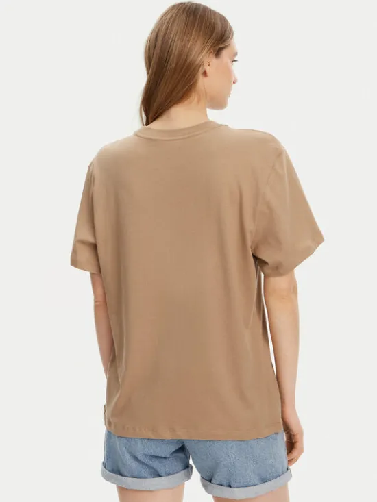 Roxy T-Shirt ERJZT05912 Brązowy Regular Fit