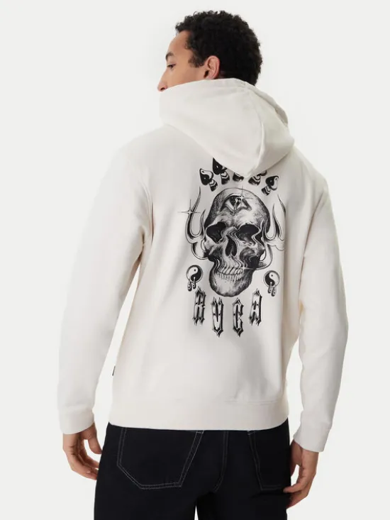 RVCA Bluza All Seeing Hoodie EVYSF00133 Beżowy Regular Fit
