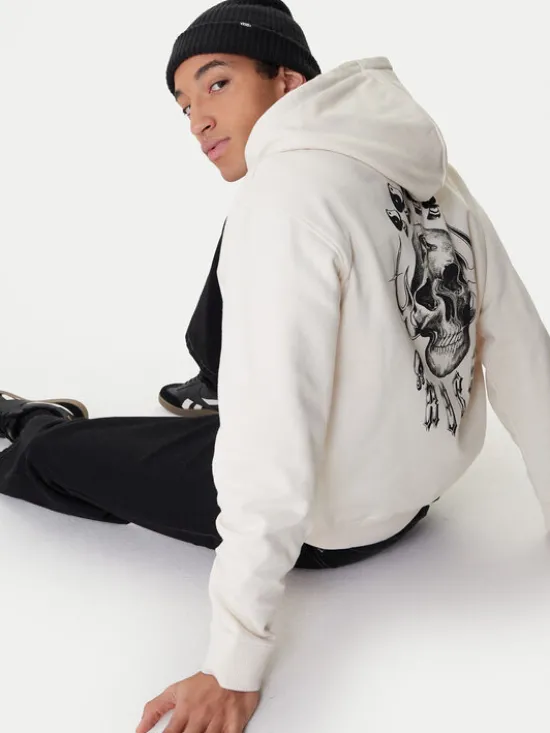 RVCA Bluza All Seeing Hoodie EVYSF00133 Beżowy Regular Fit
