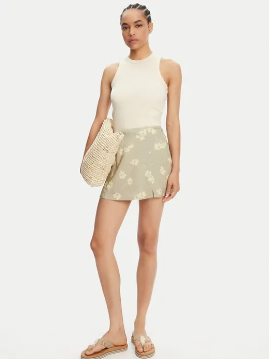 RVCA Spódnica mini Reform 23B141501 Zielony Regular Fit