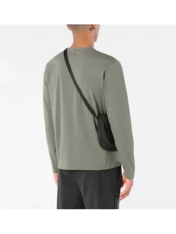 Salomon Koszulka techniczna TRACKLINE LS TEE M Zielony Regular Fit
