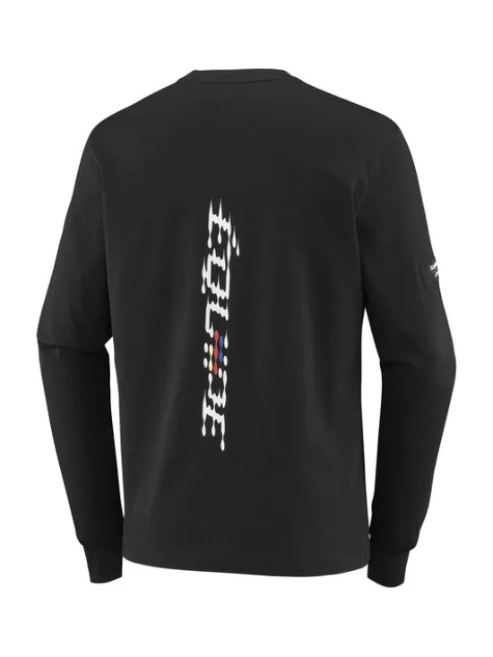 Salomon Longsleeve EQUIPE LS TEE M Niebieski Reglan Fit