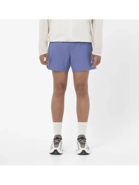 Salomon Szorty sportowe SHAKEout CORE 5" M Niebieski Regular Fit