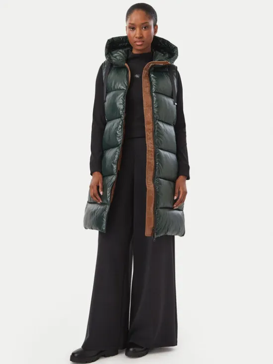 Save The Duck Bezrękawnik D80302W LOVE21 Zielony Regular Fit