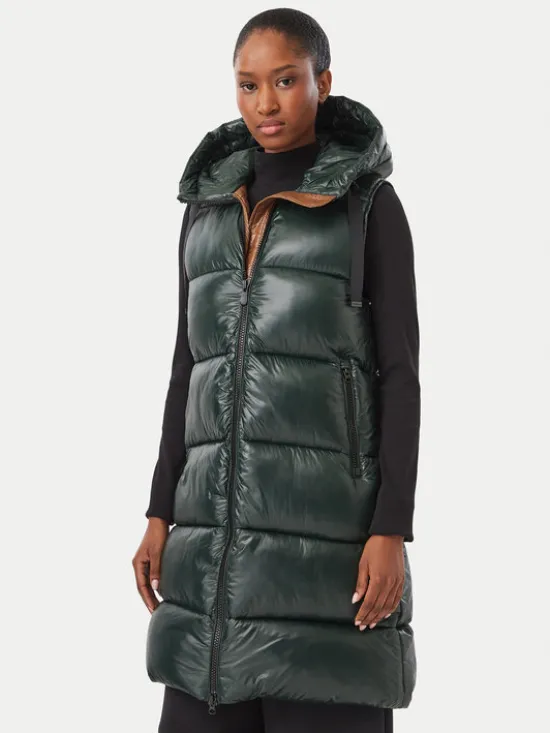 Save The Duck Bezrękawnik D80302W LOVE21 Zielony Regular Fit