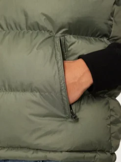 Schott NYC Kamizelka UTAHV Zielony Regular Fit