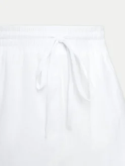Seafolly Szorty materiałowe Crinkle 55429-SH Biały Regular Fit