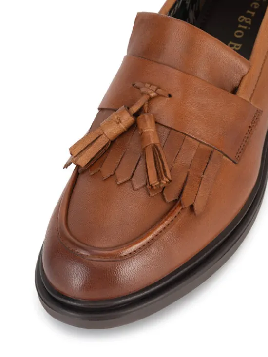 Sergio Bardi Loafersy WI34-GALA-01SB Brązowy