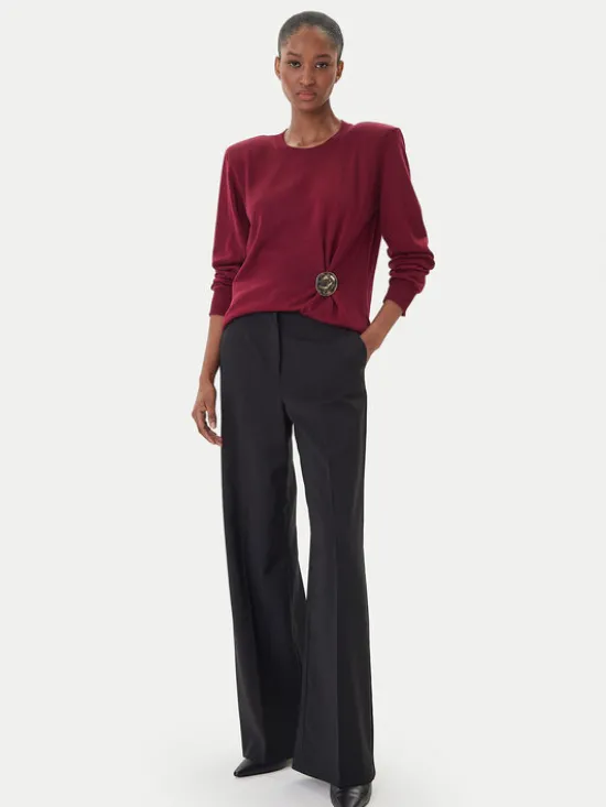 Simona Corsellini Sweter A25CPMGE0301 Czerwony Regular Fit