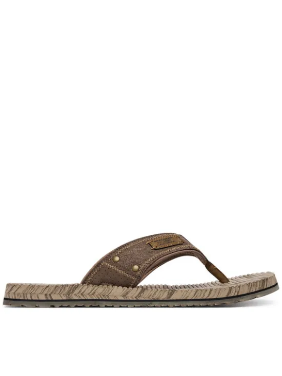 Skechers Japonki Quill - Seaside 205719/BRN Brązowy