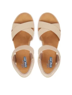 Skechers Sandały BOBS Desert Kiss - Golden Lily 114418/NAT Beżowy