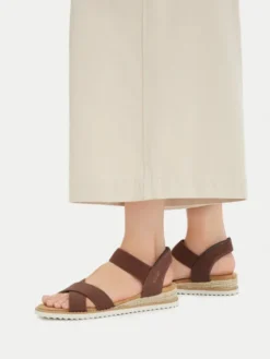 Skechers Sandały BOBS Desert Kiss - Golden Lily 114418/CHOC Brązowy