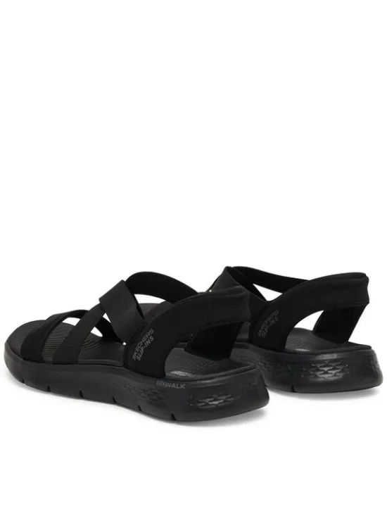 Skechers Sandały Go Walk Flex Sandal - Glimmer 141489/BBK Czarny