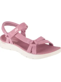 Skechers Sandały Skechers Go Walk Flex Sandal - Sublime Różowy