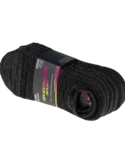 Skechers Skarpety krótkie Skechers 6pk Womens 1/2 Terry Socks Szary