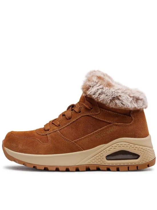 Skechers Trzewiki Uno Wintriness 167433/CSNT Brązowy