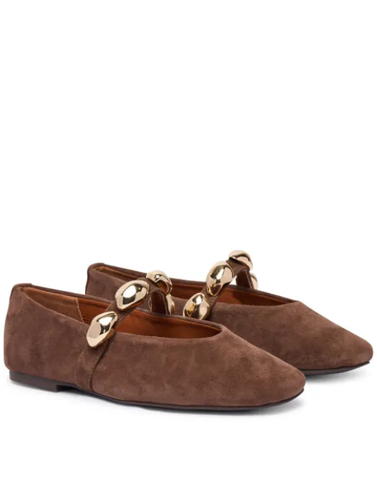 Steve Madden Baleriny Poppin 11005437 Brązowy