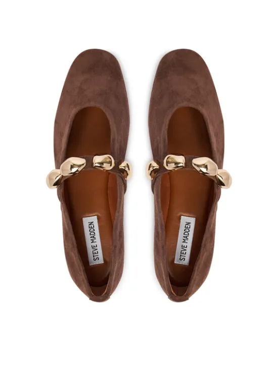 Steve Madden Baleriny Poppin 11005437 Brązowy