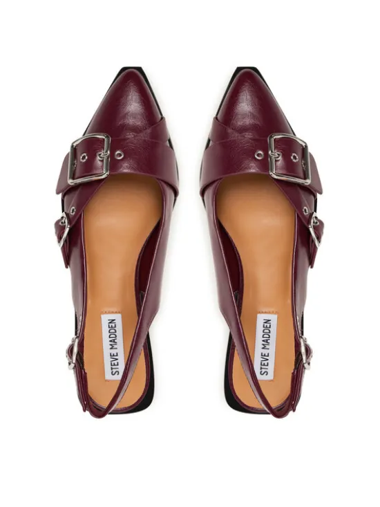 Steve Madden Baleriny SM11003901 Bordowy