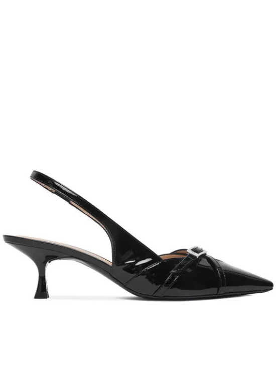Stuart Weitzman Czółenka Georgie Slingback 50 SM977 Czarny
